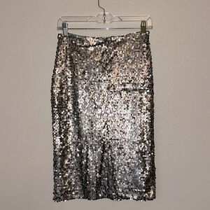 Express Sparkly Sequins Pencil Skirt